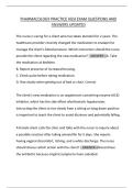 PHARMACOLOGY&lowbar;PRACTICE&lowbar;HESI&lowbar;EXAM&lowbar;QUESTIONS&lowbar;AND&lowbar;ANSWERS&lowbar;UPDATED