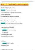 NUR 172 Final Exam Hondros study  Questions and Answers &lpar;Verified by Expert&rpar;   Questions and Answers &lpar;Verified Answers&rpar; &vert;&vert; 100&percnt; VERIFIED &sol;&sol; A&plus; GRADED 2025&sol;2026