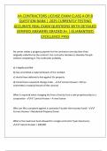 VA CONTRACTORS LICENSE EXAM CLASS A OR B QUESTION BANK &vert; 2025 CURRENTLY TESTING ACCURATE REAL EXAM QUESTIONS WITH DETAILED VERIFIED ANSWERS GRADED A&plus; &vert; GUARANTEED EXCELLENCE PASS
