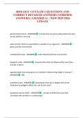 BIOLOGY 133 EXAM 2 QUESTIONS AND CORRECT DETAILED ANSWERS &lpar;VERIFIED ANSWERS&rpar; &vert; GRADED A&plus; &vert; NEW 2025-2026 UPDATE