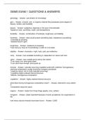 GEMS EXAM 1 QUESTIONS & ANSWERS