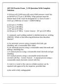 API 510 Practice Exam &lowbar;5 CB Questions With Complete Solutions