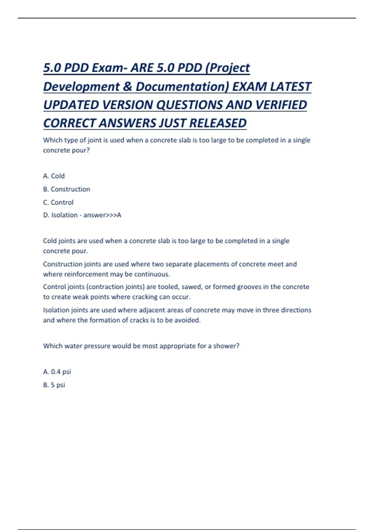 Pdd Example.pdf ARE 5.0 PDD Exam- ARE 5.0 PDD (Project Development & Documentation ...