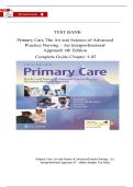 TEST BANK Primary Care The Art and Science of Advanced Practice Nursing &ndash; An Interprofessional Approach 6th Edition by Debera J&period; Dunphy&vert; Complete Guide Chapter 1-82 &vert;&vert;Complete A&plus; Guide