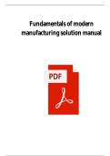 SOLUTIONS MANUAL FUNDAMENTALS OF MODERN MANUFACTURING&colon; MATERIALS&comma; PROCESSES&comma; AND SYSTEMS Second Edition MIKELL P&period; GROOVER