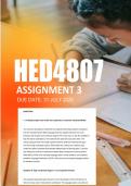 HED4807 Assignment 3 2026 - Due 31 July 2026