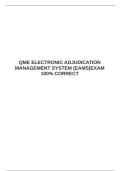  QME ELECTRONIC ADJUDICATION MANAGEMENT SYSTEM &lpar;EAMS&rpar;EXAM 100&percnt; CORRECT &emsp;