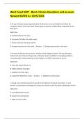 West Coast EMT - Block 4 Exam Questions and answers Newest RATED A&plus; 2025&sol;2026 