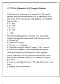 API 510 Sec 8 Questions With Complete Solutions