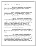 API 510 Exam Questions With Complete Solutions