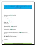 Air Evac EXAM 2025 QUESTIONS AND ANSWERS