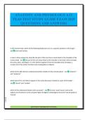 ANATOMY AND PHYSIOLOGY ATI TEAS TEST STUDY GUIDE EXAM 2025 QUESTIONS AND ANSWERS