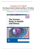 The Human Body in Health and Illness 7th Edition Test Bank by Barbara Herlihy&comma; All Chapters Completely Covered With Questions And Verified Solutions&period;