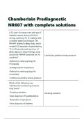 Chamberlain Prediagnostic NR607 with complete solutions