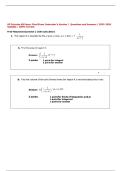 AP Calculus AB Exam&colon; Final Exam Instructor's Version &vert;  Questions and Answers &vert; 2025-2026 Updates &vert; 100&percnt; Correct&period;