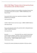 WGU C100 Major Themes Intro to Humanities Exam 32 Questions with Verified Answers&comma;100&percnt;CORRECT