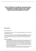 PSYC 375 History of Psychology All material in the textbook that is needed to study for the coming midterm exam 2025 Athabasca University