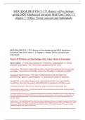MIDTERM PREP PSCY 375 History of Psychology spring 2025 Athabasca University Mid Term Units 1-3 chapter 1-10 Key Terms concepts and Individuals
