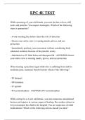 EPC 4E TEST QUESTIONS AND ANSWERS 2025