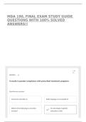 MDA 190&comma; FINAL EXAM STUDY GUIDE QUESTIONS WITH 100&percnt; SOLVED ANSWERS&excl;&excl;