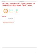 NUR 280 Comprehensive ATI Exam &vert; 180 Questions and Answers &vert; 2025&sol;2026 Updates &vert; 100&percnt; Correct&period;