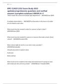 EPIC CLN251&sol;252 Exam Study 2025 update&vert;comprehensive questions and verified answers &lpar;complete solutions&rpar; GRADE A&plus;&excl;&excl;