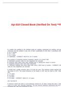 Api-510 Closed Book &lpar;Verified On Test&rpar; &ast;&ast;Flash Cards&ast;&ast;