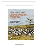 TEST BANK FOR Essentials of Organizational Behavior&comma; 16th edition by Stephen P&period; Robbins&comma; Timothy A&period; Judge ISBN&colon;9780135353837 COMPLETE GUIDE ALL CHAPTERS COVERED 100&percnt; VERIFIED A&plus; GRADE ASSURED&excl;&excl;&excl;&excl;NEW LATEST UPDATE&excl;&excl;&excl;&excl;