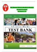 The Human Body in Health and Disease 8th Edition by Patton TEST BANK &vert; Verified Chapter's 1 - 25 &vert; Complete