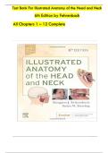 TEST BANK FOR ILLUSTRATED ANATOMY OF THE HEAD AND NECK&comma; 6TH EDITION&comma; FEHRENBACH & HERRING TEST BANK Fehrenbach&colon; Illustrated Anatomy of the Head and Neck&comma; 6th Edition