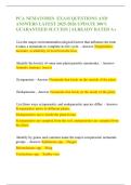 PCA NEMATODES  EXAM QUESTIONS AND ANSWERS LATEST 2025-2026 UPDATE 100&percnt; GUARANTEED SUCCESS &vert; ALREADY RATED A&plus;