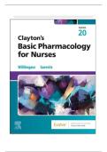 TEST BANK FOR Clayton&rsquo;s Basic Pharmacology for Nurses 20th Edition by Michelle J&period; Willihnganz&comma; Samuel L&period; Gurevitz ISBN&colon; 978-0443126994 COMPLETE GUIDE ALL CHAPTERS COVERED 100&percnt; VERIFIED A&plus; GRADE ASSURED&excl;&excl;&excl;&excl;&excl;NEW LATEST UPDATE&excl;&excl;&excl;&excl;&excl;&excl;