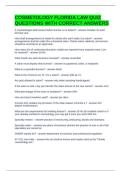 COSMETOLOGY FLORIDA LAW QUIZ QUESTIONS WITH CORRECT ANSWERS