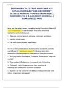 FNP PHARMACOLOGY FOR AANP EXAM 2025  ACTUAL EXAM QUESTIONS AND CORRECT  DETAILED ANSWERS &lpar;VERIFIED ANSWERS&rpar; ALL  ANSWERED &lbrace;120 Q & A&rcub; ALREADY GRADED A&plus; &vert;  GUARANTEEED PASS 