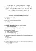 Test Bank for Introduction to Family Processes Diverse Families&comma; Common Ties&comma; 6th Edition by Denise Bodman&comma; Bethany Vleet&comma; Randal Day &lpar;All Chapters&comma; Missing Chapter 8&rpar; 