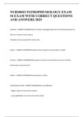 NURS8022 PATHOPHYSIOLOGY EXAM &num;4 EXAM WITH CORRECT QUESTIONS AND ANSWERS 2025