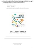 Test Bank For Quick & Easy Medical Terminology&comma; 10th Edition&comma; By Peggy C&period; Leonard&vert; All Chapters 1-15 Latest&period;