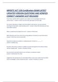 MPOETC &lpar;Municipal Police Officers&rsquo; Education and Training Commission&rpar; ACT 120 Certification EXAM LATEST UPDATED VERSION QUESTIONS AND VERIFIED CORRECT ANSWERS JUST RELEASED