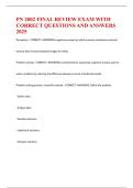 PN 2002 FINAL REVIEW EXAM WITH CORRECT QUESTIONS AND ANSWERS 2025