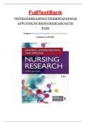 Test Bank - for Reading&comma; Understanding&comma; and Applying Nursing Research 6th Edition By James A&period; Fain&comma; All Chapters 1-15 &vert; Complete Guide A&plus;&period;