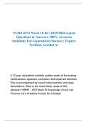 NURS 6531 Week 10 KC 2025&sol;2026 Latest Questions & Answers 100&percnt; Accurate Solutions For Guaranteed Success &vert; Expert-Verified&comma; Graded A&plus;