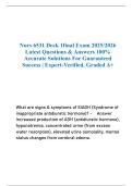Nurs 6531 Deck 1final Exam 2025&sol;2026 Latest Questions & Answers 100&percnt; Accurate Solutions For Guaranteed Success &vert; Expert-Verified&comma; Graded A&plus;