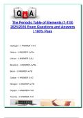 The Periodic Table of Elements &ndash; 2025&sol;2026 Complete Answer Key for All 118 Elements &vert; Symbol Identification Practice from Hydrogen to Ununoctium &vert; 100&percnt; Exam-Ready