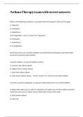 Asthma Therapy exam with correct answers&period;