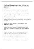 Asthma Management exam with correct answers&period;