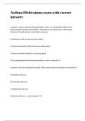 Asthma Medications exam with correct answers&period;