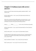 Chapter 13 Asthma exam with correct answers&period;