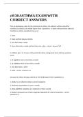 cH 30 ASTHMA EXAM WITH CORRECT ANSWERS&period;