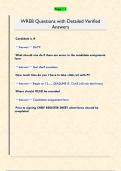 WREB Questions with Detailed Verified Answers