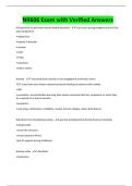 NR606 Exam with Verified Answers